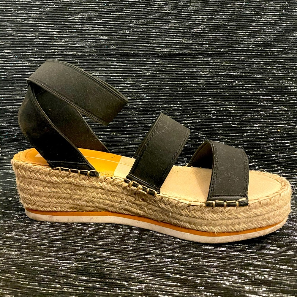 Black, thick strapped sandals